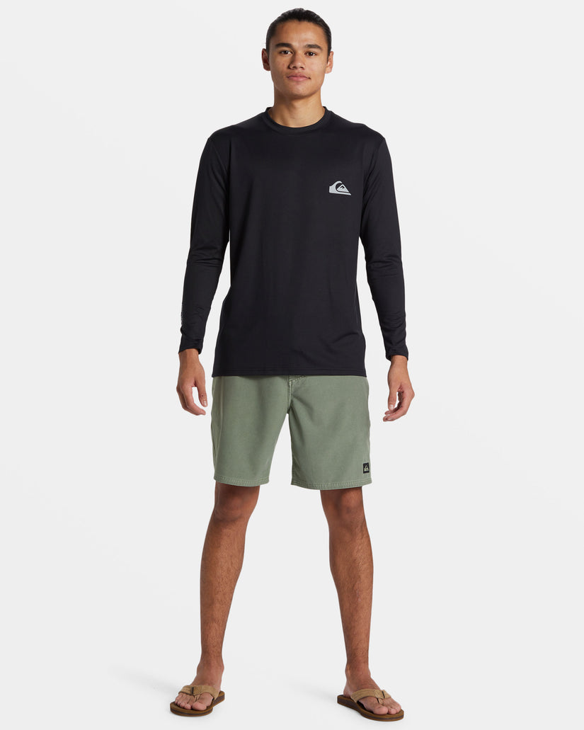 Everyday Long Sleeve Surf Tee - Black