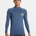 Petroglyph UPF 50 Long Sleeve Rashguard - Vintage Indigo Heather