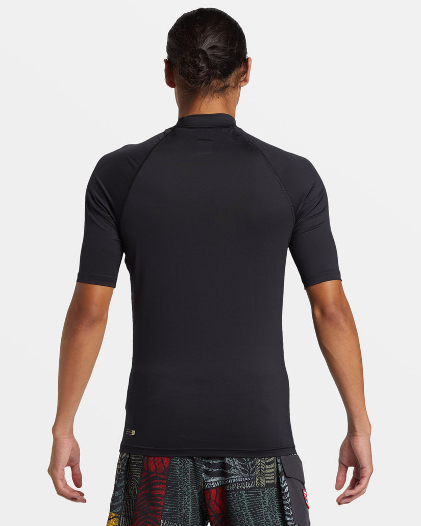 Petroglyph UPF 50 Short Sleeve Rashguard - Black