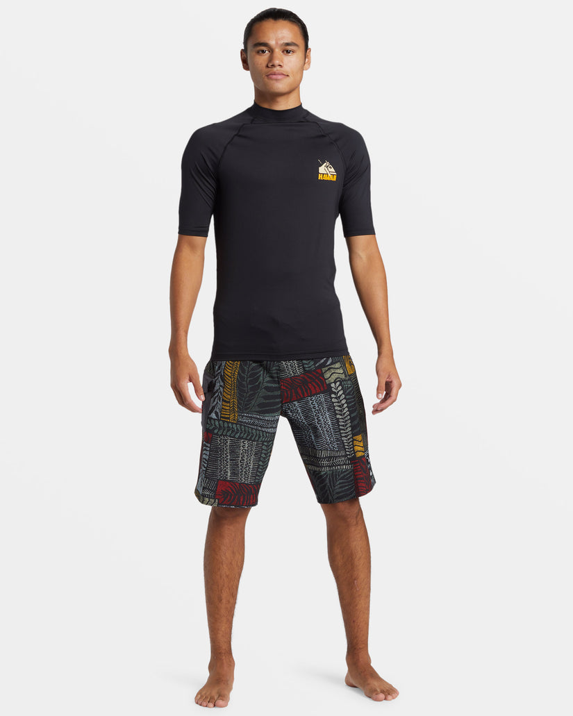 Petroglyph UPF 50 Short Sleeve Rashguard - Black