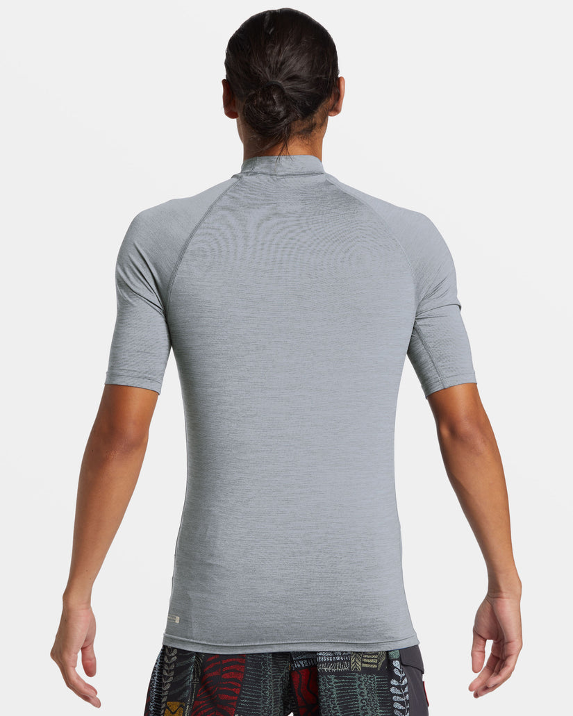 Petroglyph UPF50 Short Sleeve Rashguard - Quarry Heather