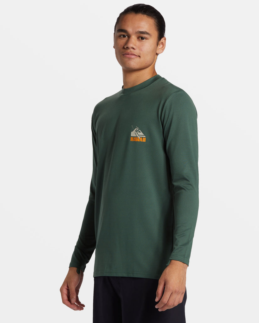 Petroglyph Long Sleeve Surf Tee - Forest