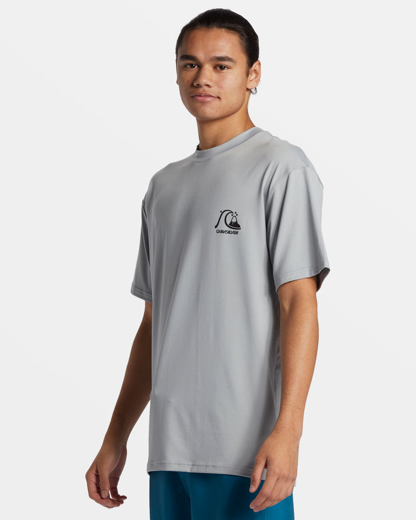 DNA Bubble Logo Short Sleeve Surf Tee - Quarry