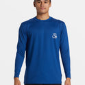 DNA Bubble Logo Long Sleeve Surf Tee - Monaco Blue