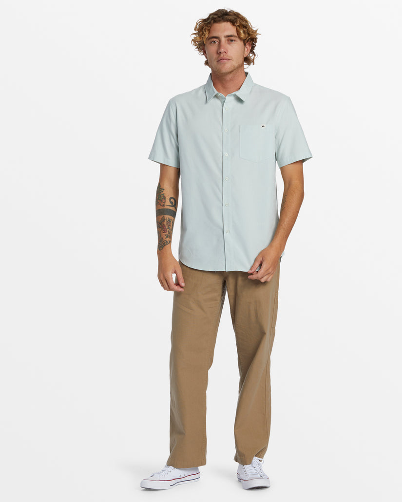 Shoreline Classic Short Sleeve Shirt - Subtle Green Shoreline Clasic