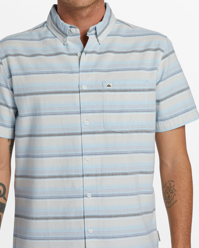 Oxford Stripe Classic Short Sleeve Shirt -