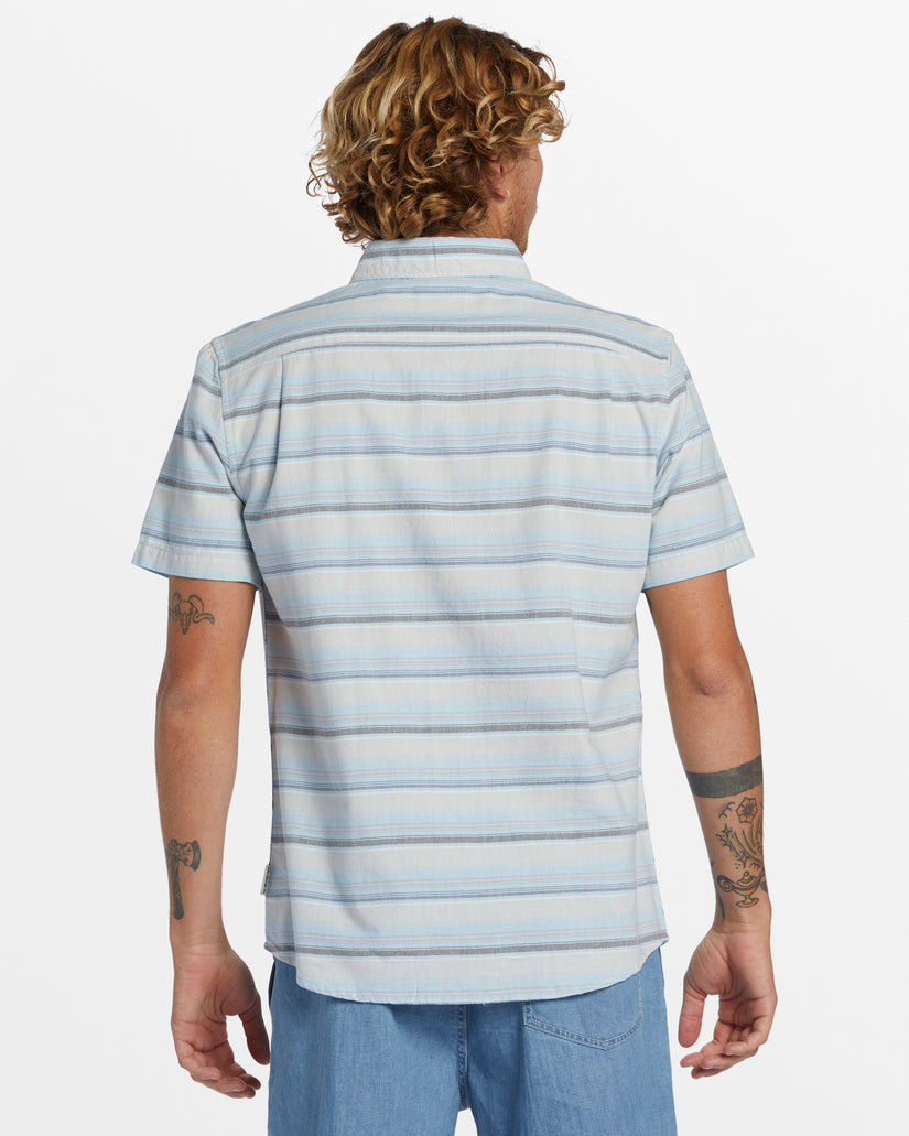 Oxford Stripe Classic Short Sleeve Shirt -