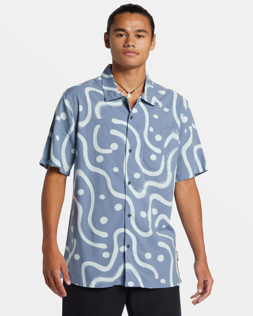 Beach Club Casual Short Sleeve Shirt - Flint Stone Beach Club Casual