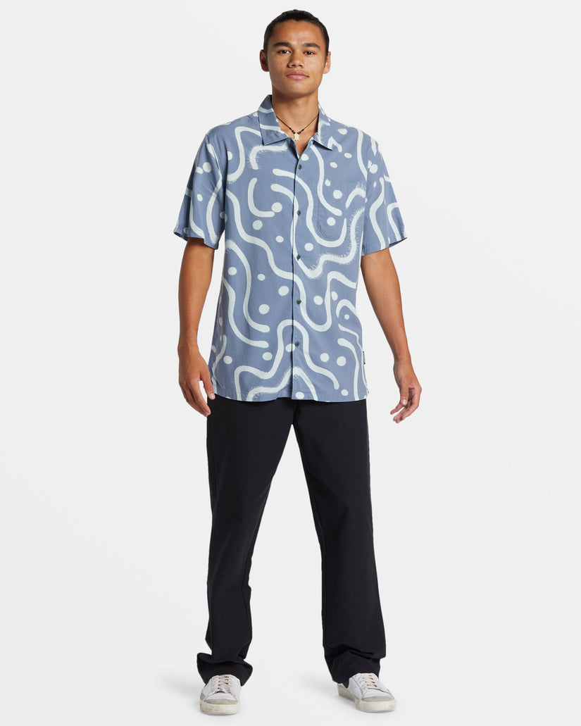 Beach Club Casual Short Sleeve Shirt - Flint Stone Beach Club Casual