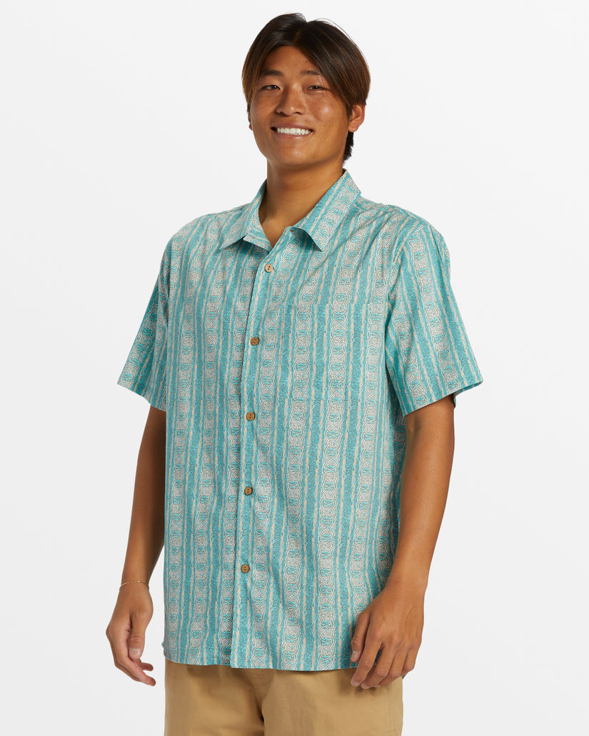 Pool Party Casual Short Sleeve Shirt - Capri Pacific Tribe Ss