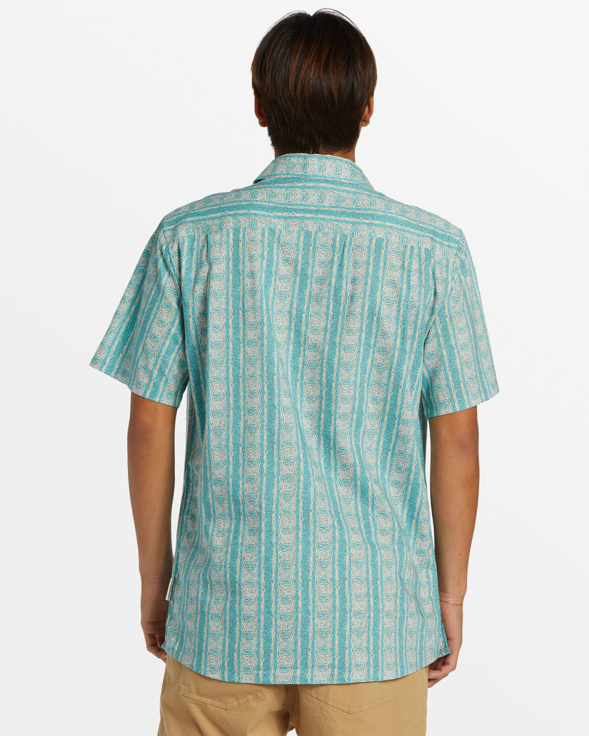 Pool Party Casual Short Sleeve Shirt - Capri Pacific Tribe Ss