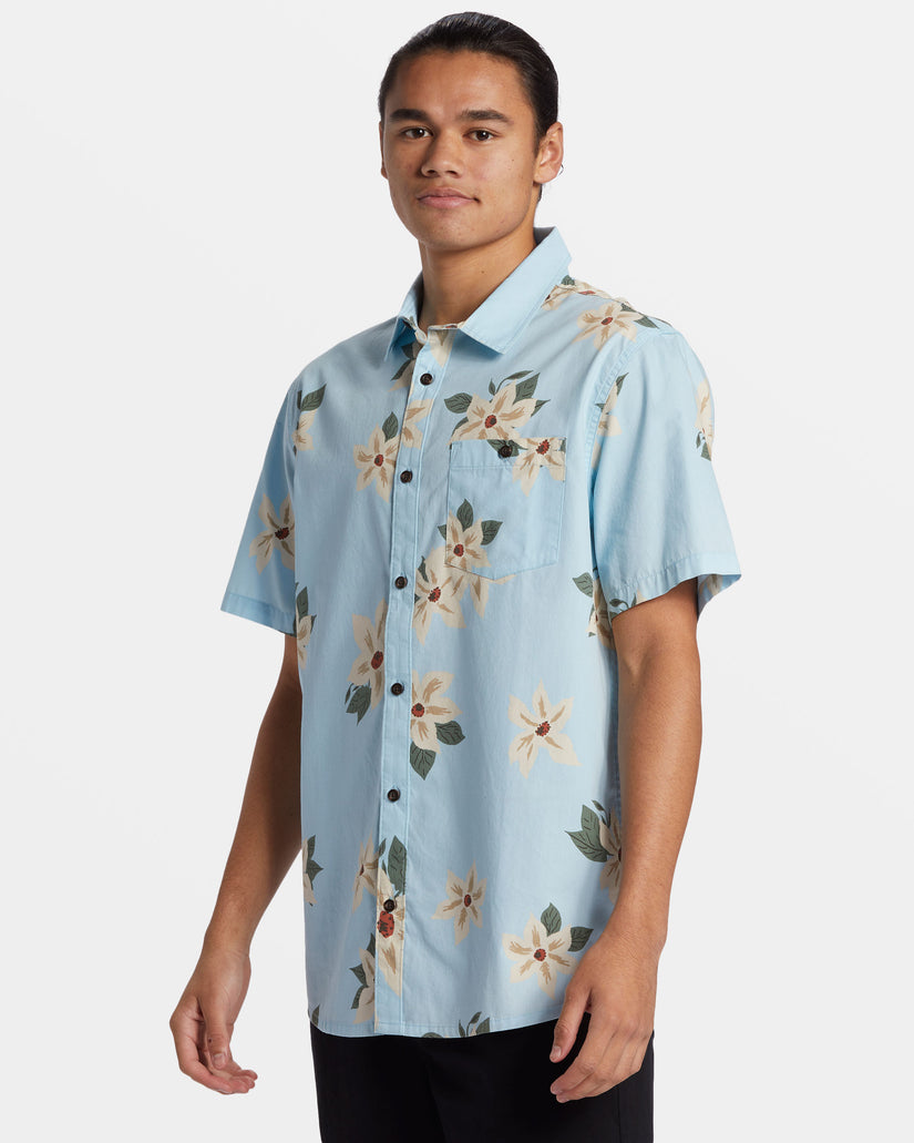 Hawaii Lei Day Hawaiian Shirt - Sky Blue