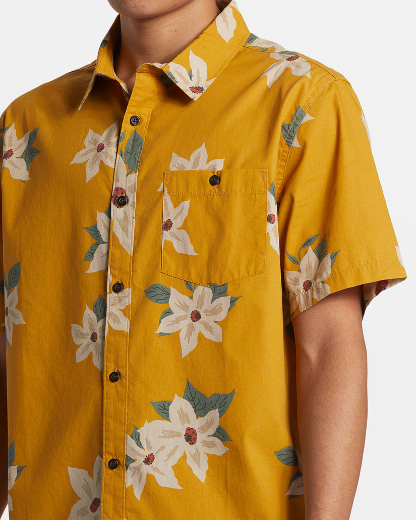 Hawaii Lei Day Hawaiian Shirt - Mustard