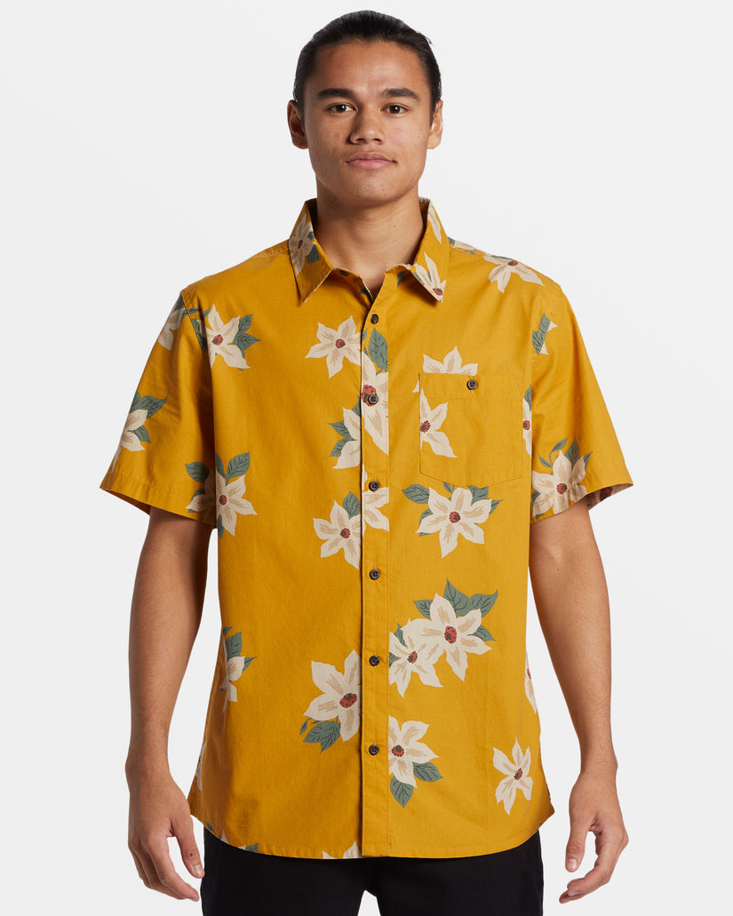 Hawaii Lei Day Hawaiian Shirt - Mustard