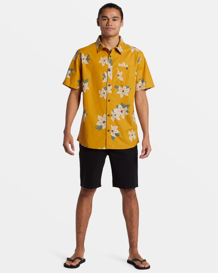 Hawaii Lei Day Hawaiian Shirt - Mustard