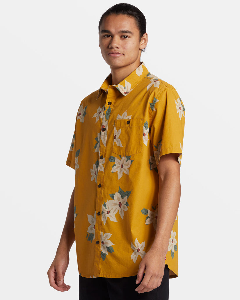 Hawaii Lei Day Hawaiian Shirt - Mustard