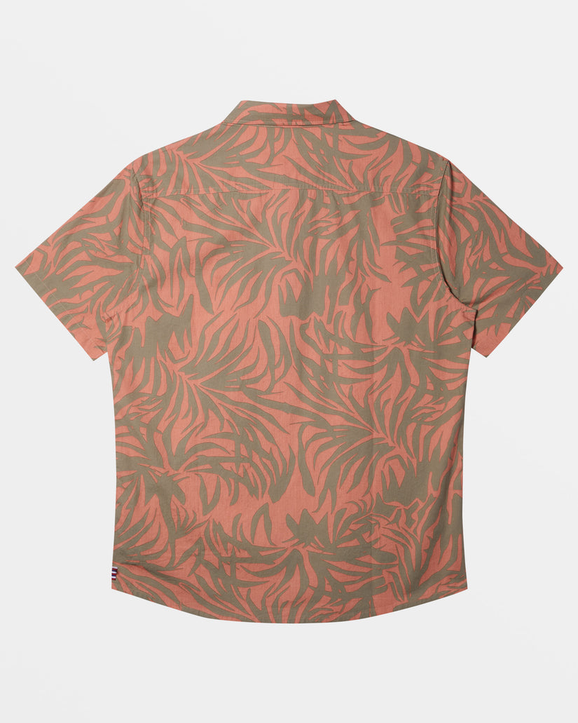 Hawaii Foliage Woven Hawaiian Shirt - Canyon Clay