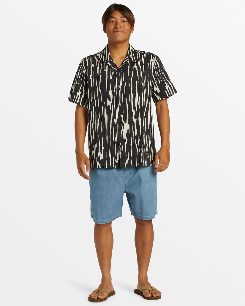 Ripples DNA Island Short Sleeve Shirt - Black Ripples Dna Ss