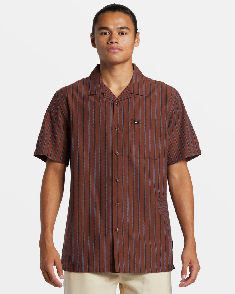 Casa Casual Short Sleeve Shirt - Brown Stone Casa Ss