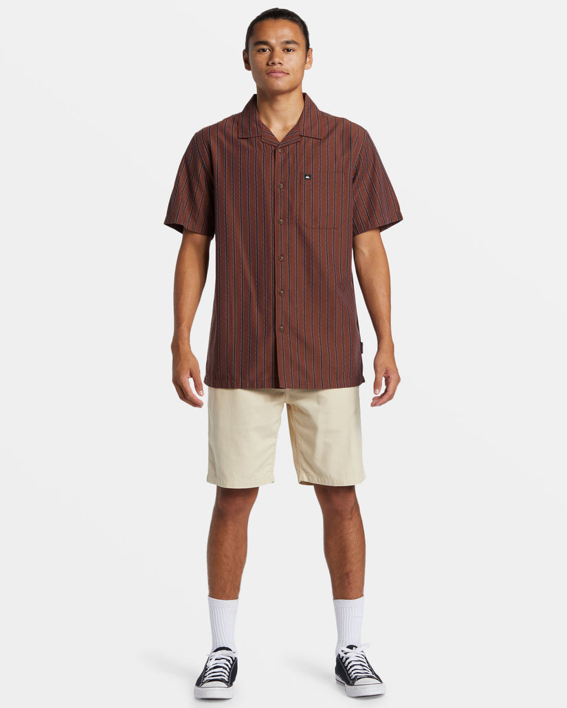 Casa Casual Short Sleeve Shirt - Brown Stone Casa Ss