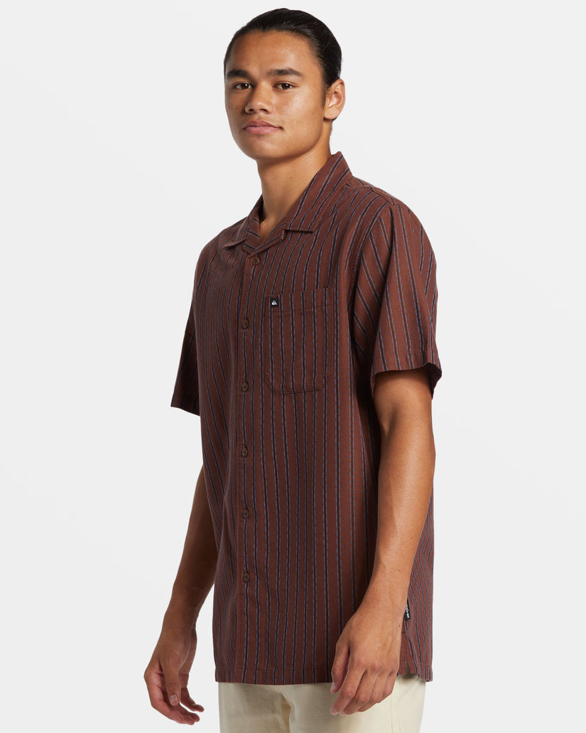 Casa Casual Short Sleeve Shirt - Brown Stone Casa Ss