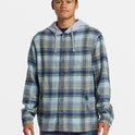 Sandbar Long Sleeve Flannel Shirt - Vintage Blue Sandbar Hooded Fl