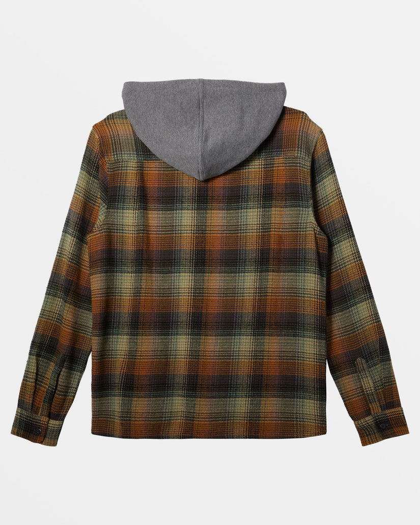 Sandbar Long Sleeve Flannel Shirt - Grape Leaf Sandbar Hooded Flan