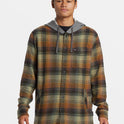 Sandbar Long Sleeve Flannel Shirt - Grape Leaf Sandbar Hooded Flan