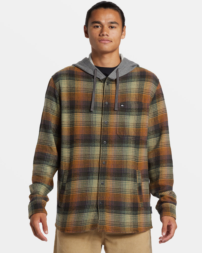 Sandbar Long Sleeve Flannel Shirt - Grape Leaf Sandbar Hooded Flan