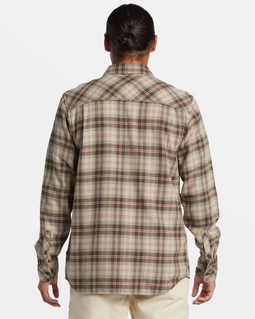 Ensign Classic Long Sleeve Flannel Shirt - Dark Brown Ensign Classic Flan