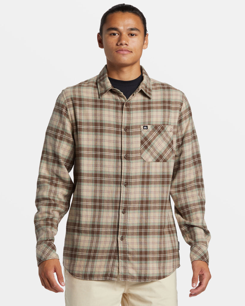 Ensign Classic Long Sleeve Flannel Shirt - Dark Brown Ensign Classic Flan