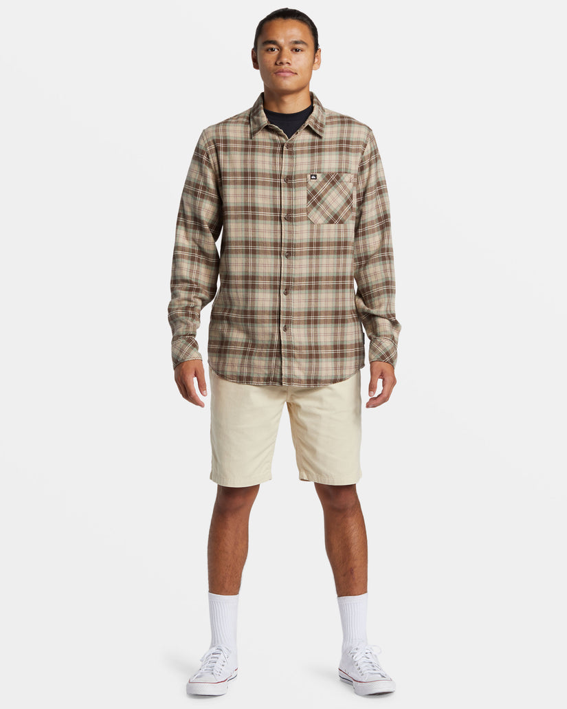 Ensign Classic Long Sleeve Flannel Shirt - Dark Brown Ensign Classic Flan