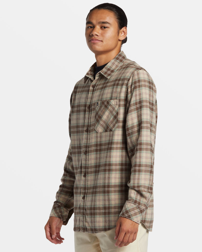 Ensign Classic Long Sleeve Flannel Shirt - Dark Brown Ensign Classic Flan