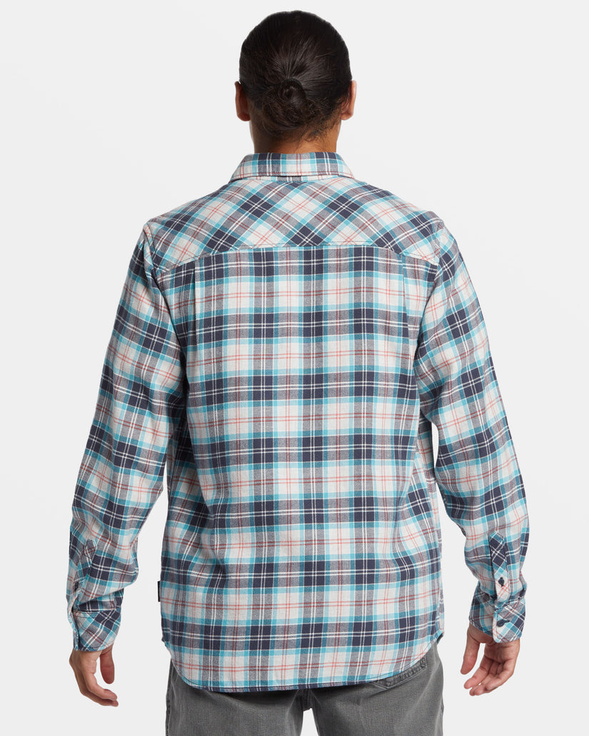 Ensign Classic Long Sleeve Flannel Shirt - White Marble Ensign Classic Fl