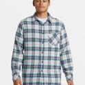 Ensign Classic Long Sleeve Flannel Shirt - White Marble Ensign Classic Fl