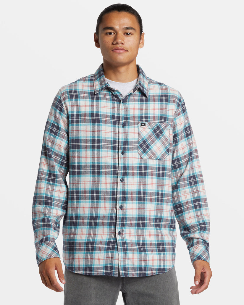 Ensign Classic Long Sleeve Flannel Shirt - White Marble Ensign Classic Fl