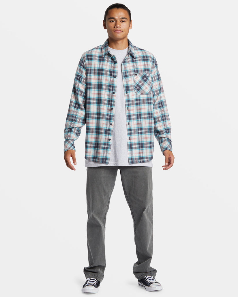 Ensign Classic Long Sleeve Flannel Shirt - White Marble Ensign Classic Fl