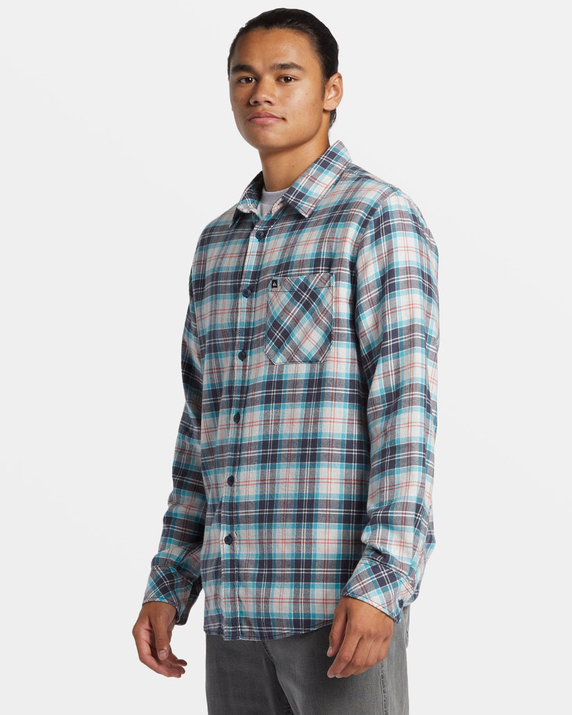 Ensign Classic Long Sleeve Flannel Shirt - White Marble Ensign Classic Fl