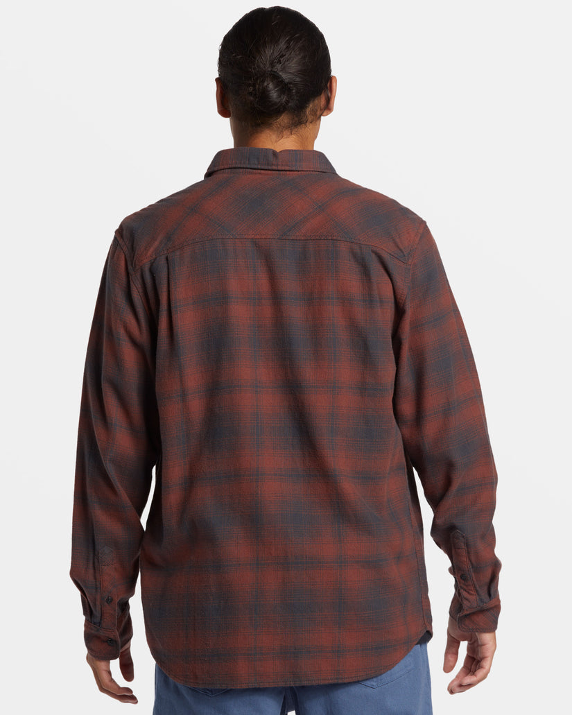 Lago Long-Sleeve Flannel - Brown Stone Lago Class Stch Fl