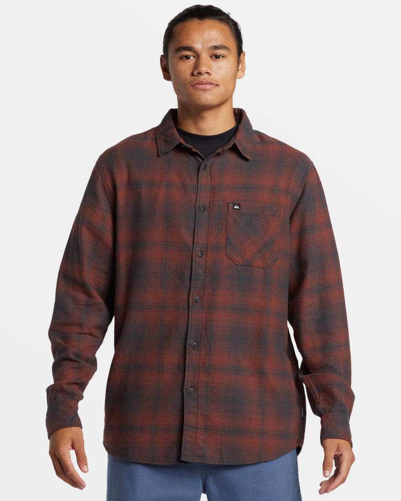 Lago Long-Sleeve Flannel - Brown Stone Lago Class Stch Fl