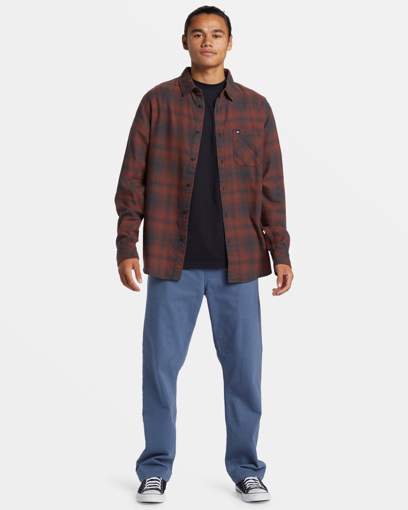 Lago Long-Sleeve Flannel - Brown Stone Lago Class Stch Fl