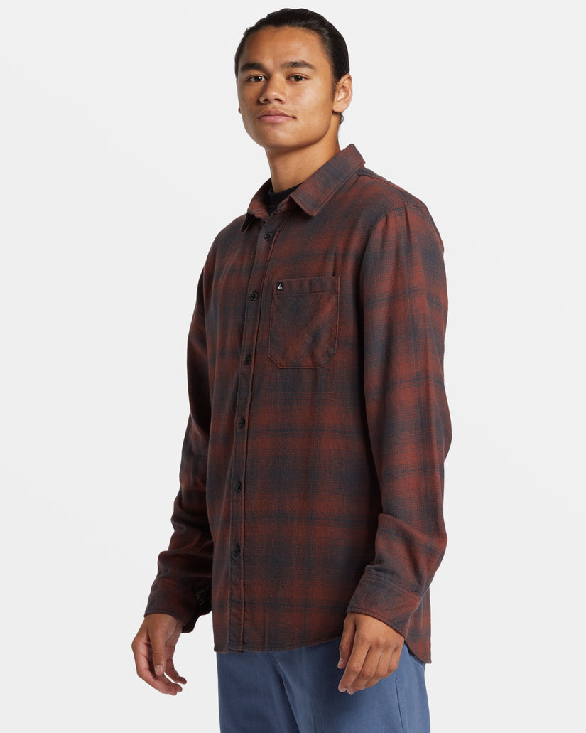 Lago Long-Sleeve Flannel - Brown Stone Lago Class Stch Fl