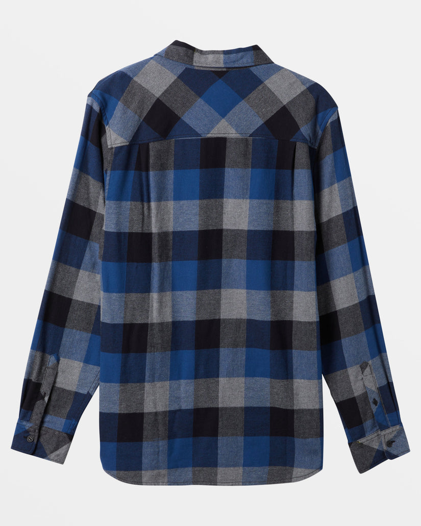 Motherfly Long Sleeve Flannel - Estate Blue Motherfly