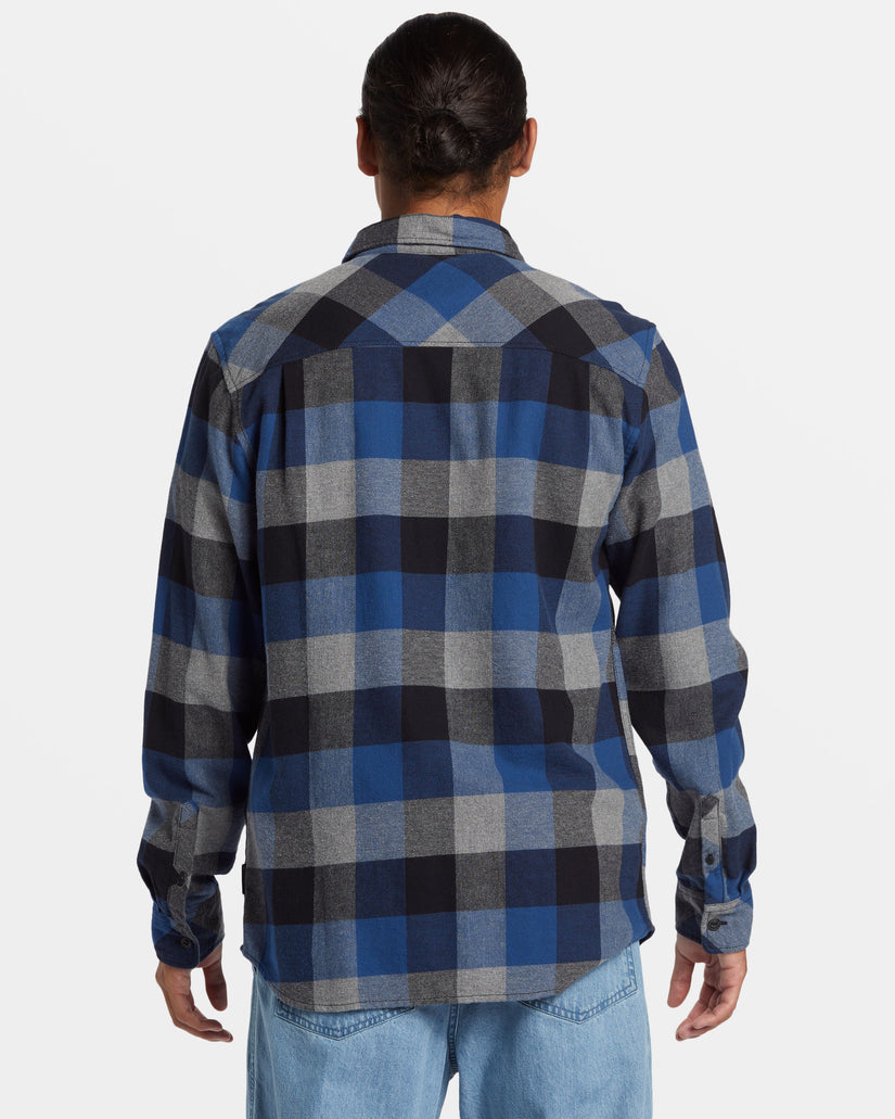 Motherfly Long Sleeve Flannel - Estate Blue Motherfly