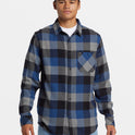 Motherfly Long Sleeve Flannel - Estate Blue Motherfly