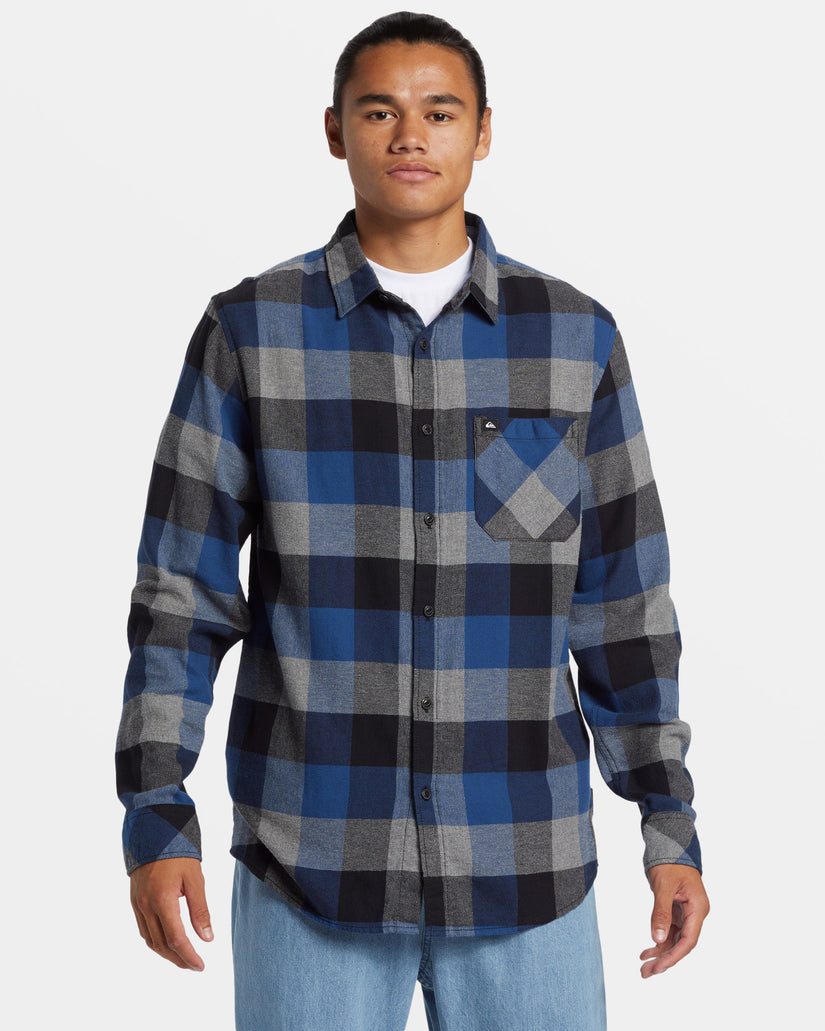 Motherfly Long Sleeve Flannel - Estate Blue Motherfly