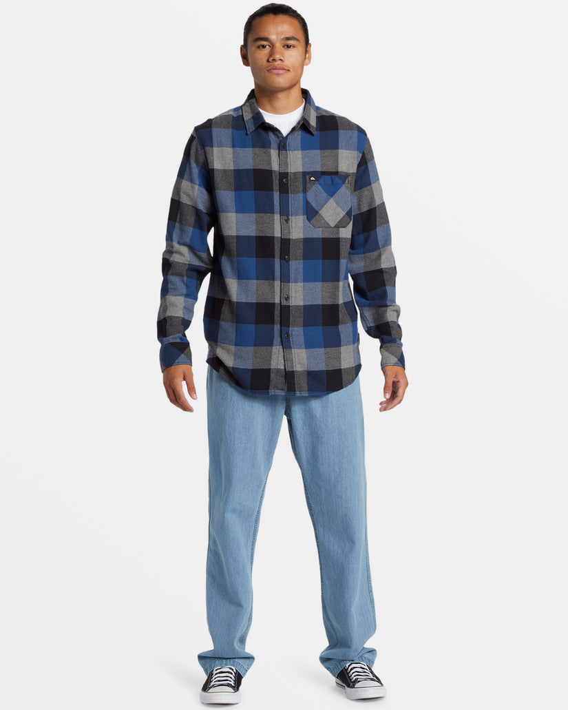 Motherfly Long Sleeve Flannel - Estate Blue Motherfly