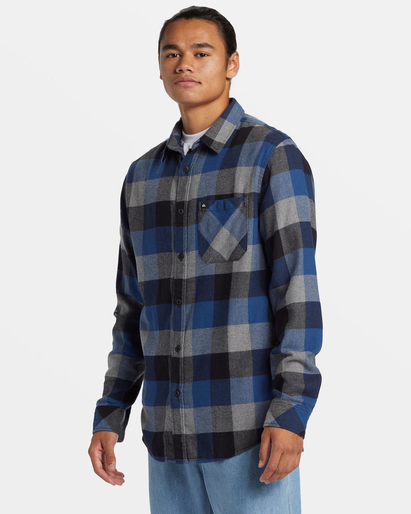 Motherfly Long Sleeve Flannel - Estate Blue Motherfly