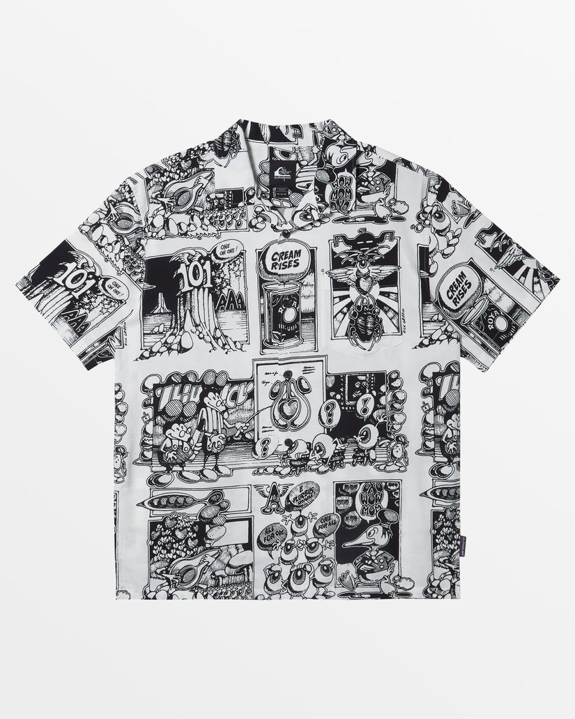 Rick Griffin Comix Short Sleeve Shirt - Black Rick Griffin Comix Ss