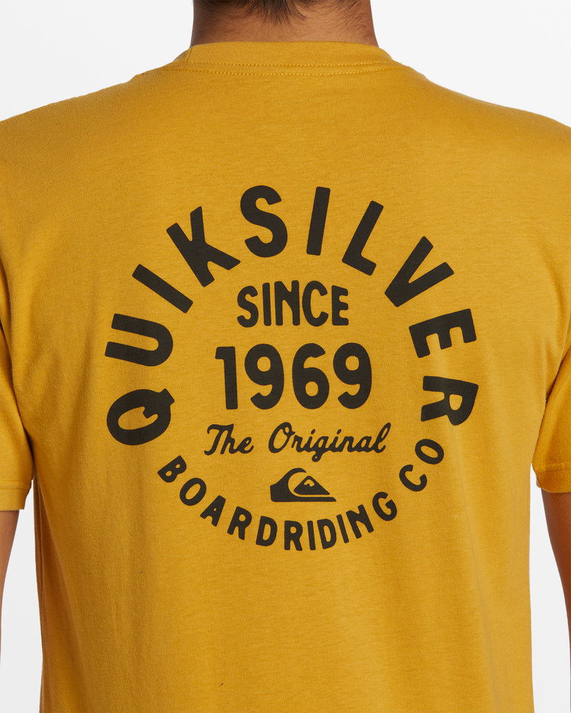 Circled Script T-Shirt - Mustard